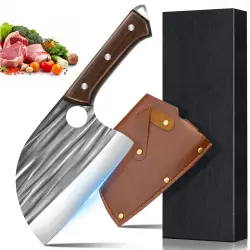7-Inch Serrated Chef's Knife with Sheath
