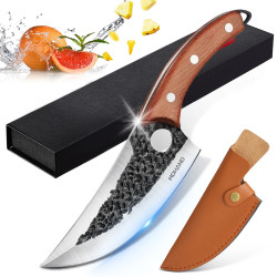 Cuchillo de Chef Multiusos Vichingo en Acero Resistente a la...