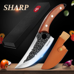 Coltello da Chef Vichingo Multiuso in Acciaio Resistente alla...