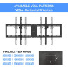 UNHO Heavy-duty Wall Mount TV Staffa di Montaggio per Schermi LCD...