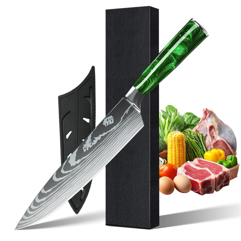 8-Inch Professional Chef's Knife, Sharp Stainless Steel Meat...