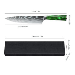 8-Inch Professional Chef's Knife, Sharp Stainless Steel Meat...