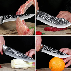 4-Piece Kitchen Knife Set, chef's knife set in stainless steel...