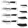 4-Piece Kitchen Knife Set, chef's knife set in stainless steel...