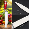 Set of 9 Professional Chef Knives with Rotating Block
