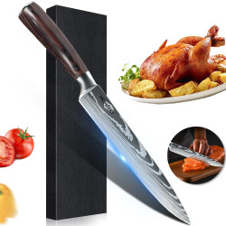 Couteaux de Chef en Acier Inoxydable 7Cr17 à Haut Contenu en Carbone