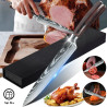 Couteaux de Chef en Acier Inoxydable 7Cr17 à Haut Contenu en Carbone