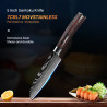 Cuchillo Santoku de 5 pulgadas de Acero Inoxidable