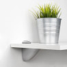 Emuca Pelican Spain Wall Shelf Brackets Set, in Wood, Glass...
