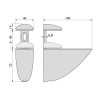 Set de supports pour étagères murales Emuca Pelicano Espagne...