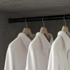 EMUCA Kit Round Tube Cabinet Rail Black Powder Coated 28 cm...