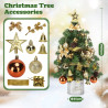 Christmas Tree Mini Premium Pre-Lit 60cm in PET with 48 Pendent...