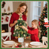 Arbre de Noël Mini Premium Pré-Illuminé 60cm en PET avec 48...