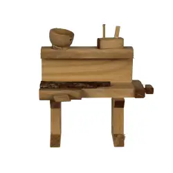 ZICOMPresepe en Bois, Banco de Trabajo 11 x 5,5 x 9,5 cm pour...