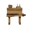 ZICOMPresepe en Bois, Banco de Trabajo 11 x 5,5 x 9,5 cm pour...