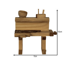 ZICOMPresepe in Legno, Banco da Lavoro 11 X 5,5 X 9,5 cm per...
