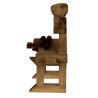 ZICOMPresepe Wood Display Bench, Wall-Mounted Workbench 11 X 5.5 X...