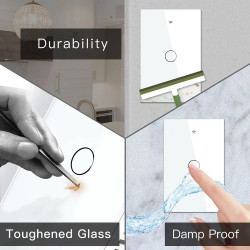 Smart Home Wall Switch 1-TouchWIFI 2.4G Compatible with Matter...