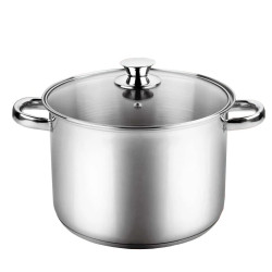Pentola Alta Rotonda per Cucina a Induzione, Altezza 19 cm, in...