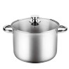 Pentola Alta Rotonda per Cucina a Induzione, Altezza 19 cm, in...