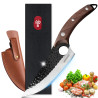 Professional butcher knife with high carbon steel for tripping...