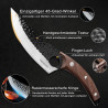 Professional butcher knife with high carbon steel for tripping...