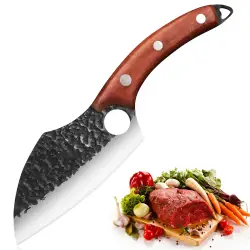 Couteau de boucher japonais Ultra-Affûté avec trou pour doigt...
