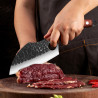 Japanese Butcher Knife Ultra Sharp with Finger Hole, Deboning...