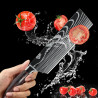 Chef's Santoku Knife with Damascus Steel Blade