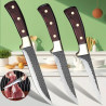 Set of 3 Hand forging Super Sharp Stainless Steel Butcher Knives -...