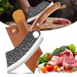 Forged Hand-crafted Meat Chopper Full Tang in High Carbon Steel...