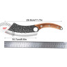 Forged Hand-crafted Meat Chopper Full Tang in High Carbon Steel...