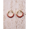 CUCOCUCA YXQ E429 Stainless Steel Enamel Hoop Earrings