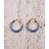 CUCOCUCA YXQ E429 Stainless Steel Enamel Hoop Earrings