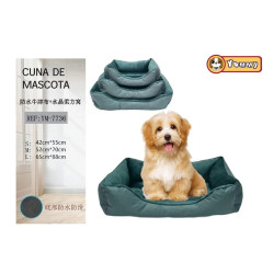Cama para mascotas en tela Oxford de 3 piezas-gris