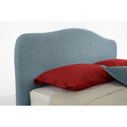 Romántico cabeza de cama con contenedor y tapizaje acolchado para...