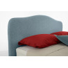 romantic padded queen or king size bed with tufted headboard and...