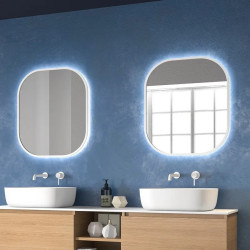 Led- Spiegel mit Einbau für Badezimmer mit LED- Beleuchtung Kamalu...