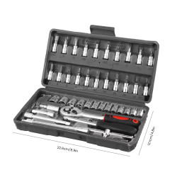 Podofo Car Repair Tool Kit 46 Pieces