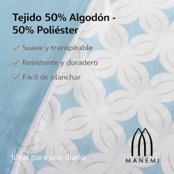 Modern Cotton/Polyester Bedding Set with Geometric Pattern, Deep...