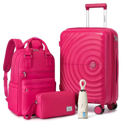 Ensemble de bagages élégant et à la mode en 4 pièces avec design...