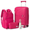 Elegant and Fashionable Travel Luggage Set of 4 Pieces with...