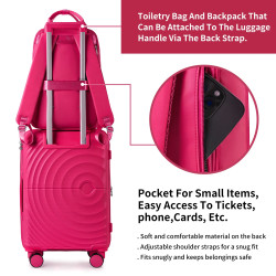 Ensemble de bagages élégant et à la mode en 4 pièces avec design...