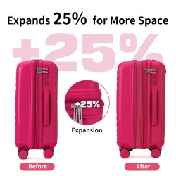 Elegant and Fashionable Travel Luggage Set of 4 Pieces with...