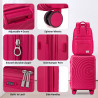 Elegant and Fashionable Travel Luggage Set of 4 Pieces with...