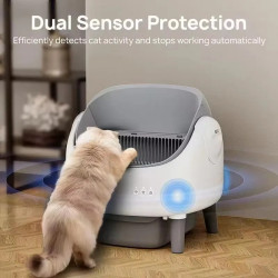 Lettiera Automatica per Gatti con Controllo App, Apertura...