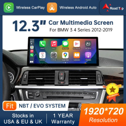 RoadTop 12.3 Display Multimediale Wireless CarPlay Linux per BMW...