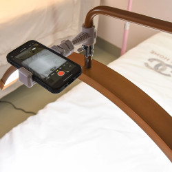 Lampada LED a Mezzaluna Dorata per Ciglia