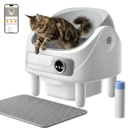 Intelligent Cat Litter with Automatic odour Control 75L Big, App...