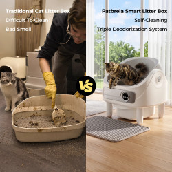 Intelligent Cat Litter with Automatic odour Control 75L Big, App...